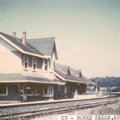 Photograph, CNR Burks Falls Station, Burks Falls, Ontario, August 15th 1968.