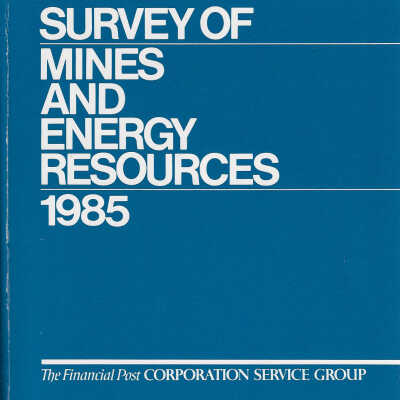 Survey of Mines and Energy Resources, 1985