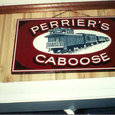Photograph, "Perrier's Caboose".