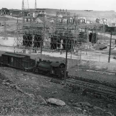Photograph, INCO Locomotive 30 with Hoist, From FD Shaw Collection.
