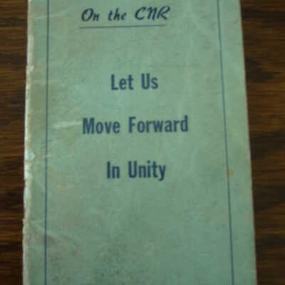 On the CNR Let us Move Forward in Unity