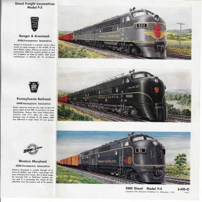 Diesel Freight Locomotive Model F3 Coloured Prints