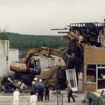 Photograph, Capreol Hardware Store Fire, May 2nd 1986.