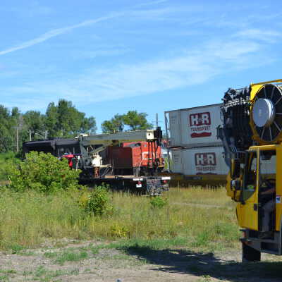 Photograph, NORMHC, Hot Metal Car Move into Prescott Park.
