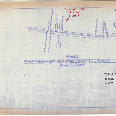 Plan for the Algoma Eastern Railway Mond Rail Yard