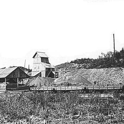 Photograph, CCC Mine & 4-4-0.