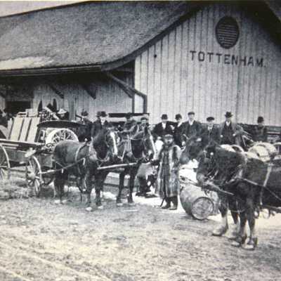 Photograph, CNR Station at Tottenham, Ontario.