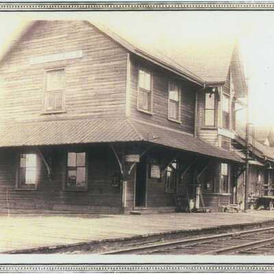 Photograph, CNR Burks Falls Station, Burks Falls, Ontario.