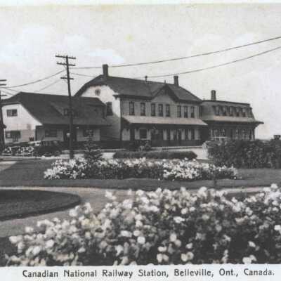 Photograph, CNR Station at Belleville, Ontario.