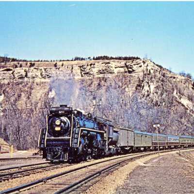 Photograph, Postcard, CNR 6233, March 31, 1957, Dundas, Ontario.