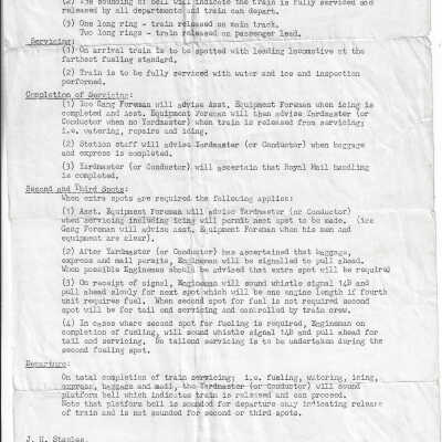Canadian National: Bulletin No 22 addressed to Conductors’ and Enginemen’s Bulletin Books in Hornepayne Territory