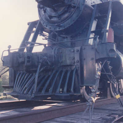 Photograph - Canadian National Steam Locomotive 152 being transported (Series of 49 Pictures)