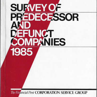 Survey of Predecessor and Defunct Companies, Third Edition