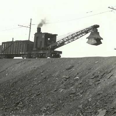 Photograph, INCO Electric Engine 107 & Hoist 5.