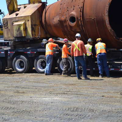 Photograph, NORMHC, Hot Metal Car move from INCO to Prescott Park.