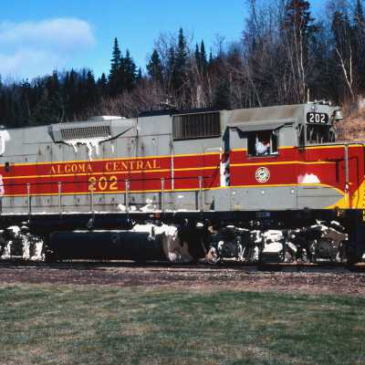 Photograph, Algoma Central Locomotive 202, Frater, 1982.