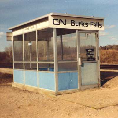 Photograph, CNR Burks Falls Station, Burks Falls, Ontario.