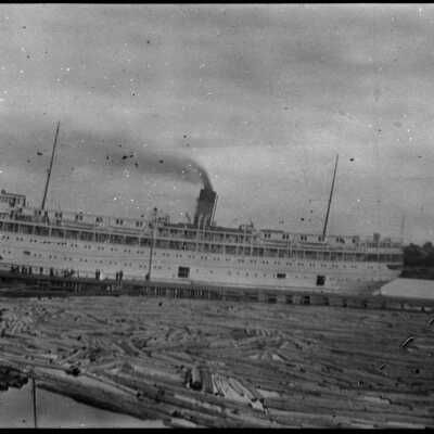 Photograph, S.S. South American, Parry sound, Ontario, 1917.