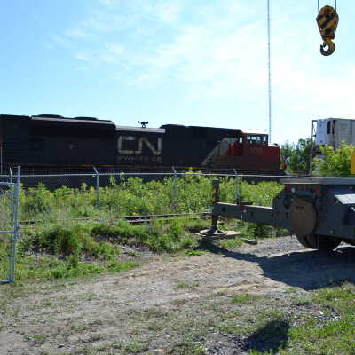 Photograph, NORMHC, Hot Metal Car Move into Prescott Park.