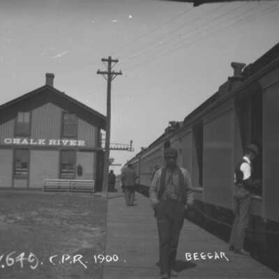 Photograph, Canadian Pacific Railway station, Chalk River 1900