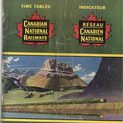 Canadian National Timetables: April 29 - September 29, 1956