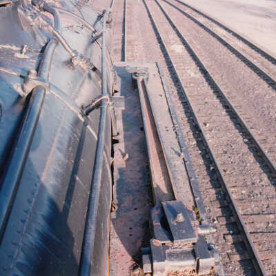 Photograph - Canadian National Steam Locomotive 152 being transported (Series of 49 Pictures)