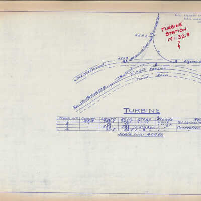 Yard Plan of Algoma Eastern Railway's Turbine Yard