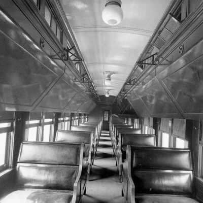 Photograph, Canadian Pacific Railway colonist car, 1925.