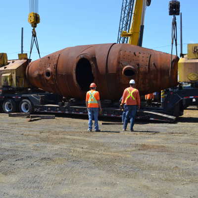 Photograph, NORMHC, Hot Metal Car move from INCO to Prescott Park.