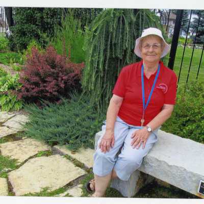 Eileen Thompson in NORMHC Garden of Life, July 30 2016