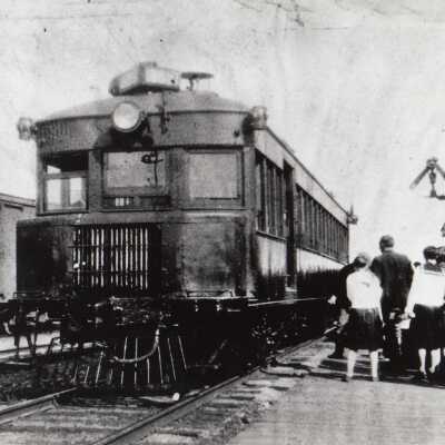 Photograph- Rail Car at Platform
