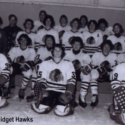 Photograph, Unknown Year, Capreol Midget Hawks. Ken Burns, Mike Ryan, Robbie Mazzuca, Brian Barnicott, Doug Currie, John Hanzel, Todd Grenon, Stephon Edens, Ray Kennedy, Dean Gelinas, Fred Boimistruck, Richard Dubreuil, David Degagne, Tony Marquis, Marty Lusk, Nathan Higgins, Don Cariati, Bruce Miles, Dan Ouellet, Denis Crisp.