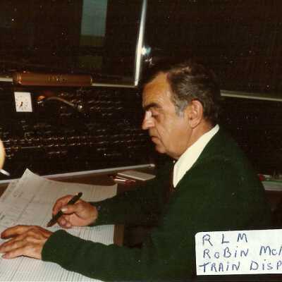 Photograph, Robin McKee, Train Dispatcher.
