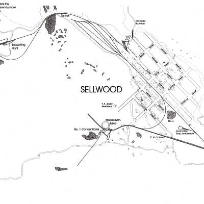 Photograph, Sellwood Township Map.