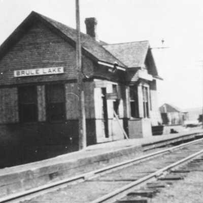 Photograph, CNR Station at Brule Lake