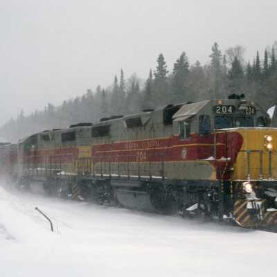 Photograph, Algoma Central Locomotive 204, Frater, 1983.