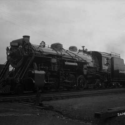 Photograph, Canadian National Railways Locomotive 3198.