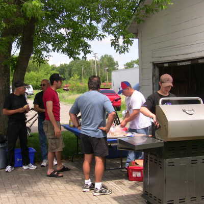 Photograph, BBQ, Unknown People.