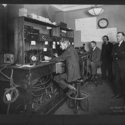 Photograph, Canadian Pacific Railway, Glen yards control room.