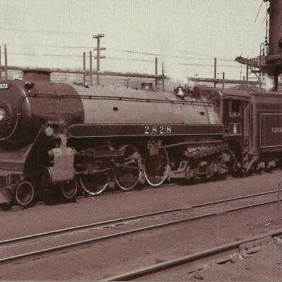 Photograph, CPR Locomotive 2828