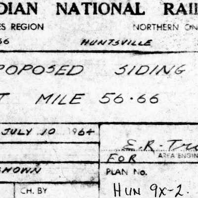Canadian National: Plan Showing Proposed Siding at Mile 56.66