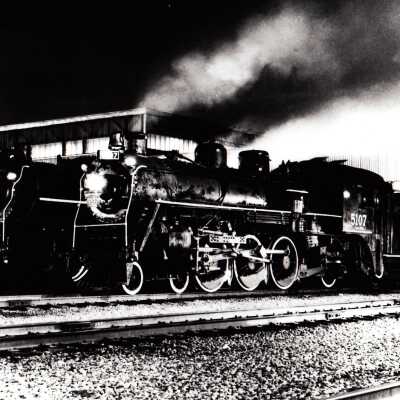 Photograph, CNR Steam Engine 5107