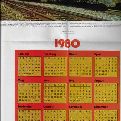 Railroad Model Craftsman 1980 Promotional Calendar