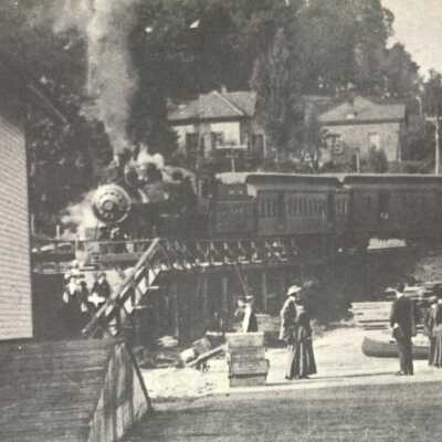 Photograph, CNR Burks Falls Station, Burks Falls, Ontario.