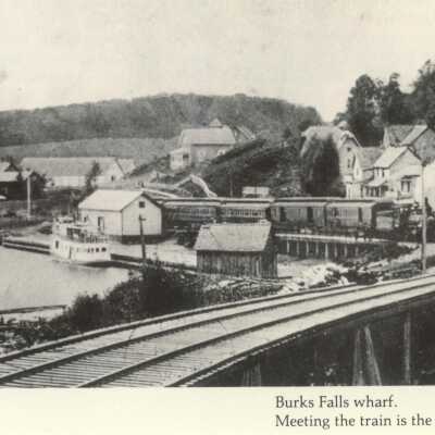 Photograph, CNR Burks Falls Station, Burks Falls, Ontario.