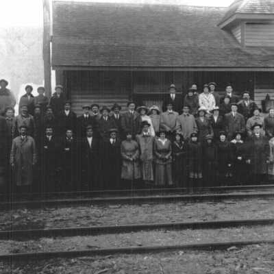 Photograph, Hanmer, Ontario CNR Station.