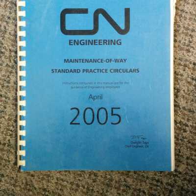 CN Engineering Maintenance-of-way Standard Practice Circulars
