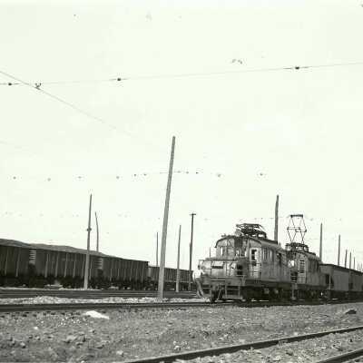 Photograph, INCO Electric Engines at Upper Yard.