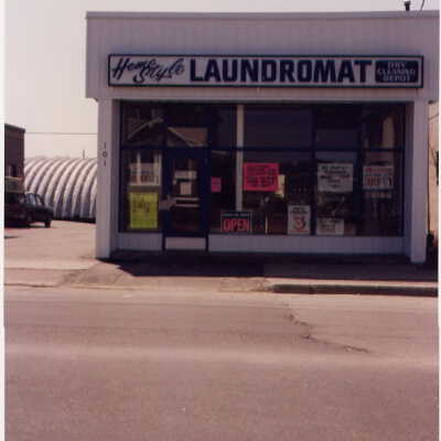Photograph, Grant's Home Style Laundromat, Capreol, Ontario.