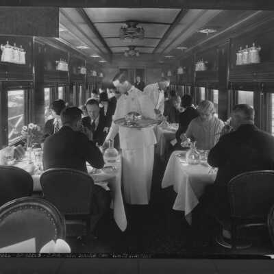 Photograph, Canadian Pacific Railway dining car.
